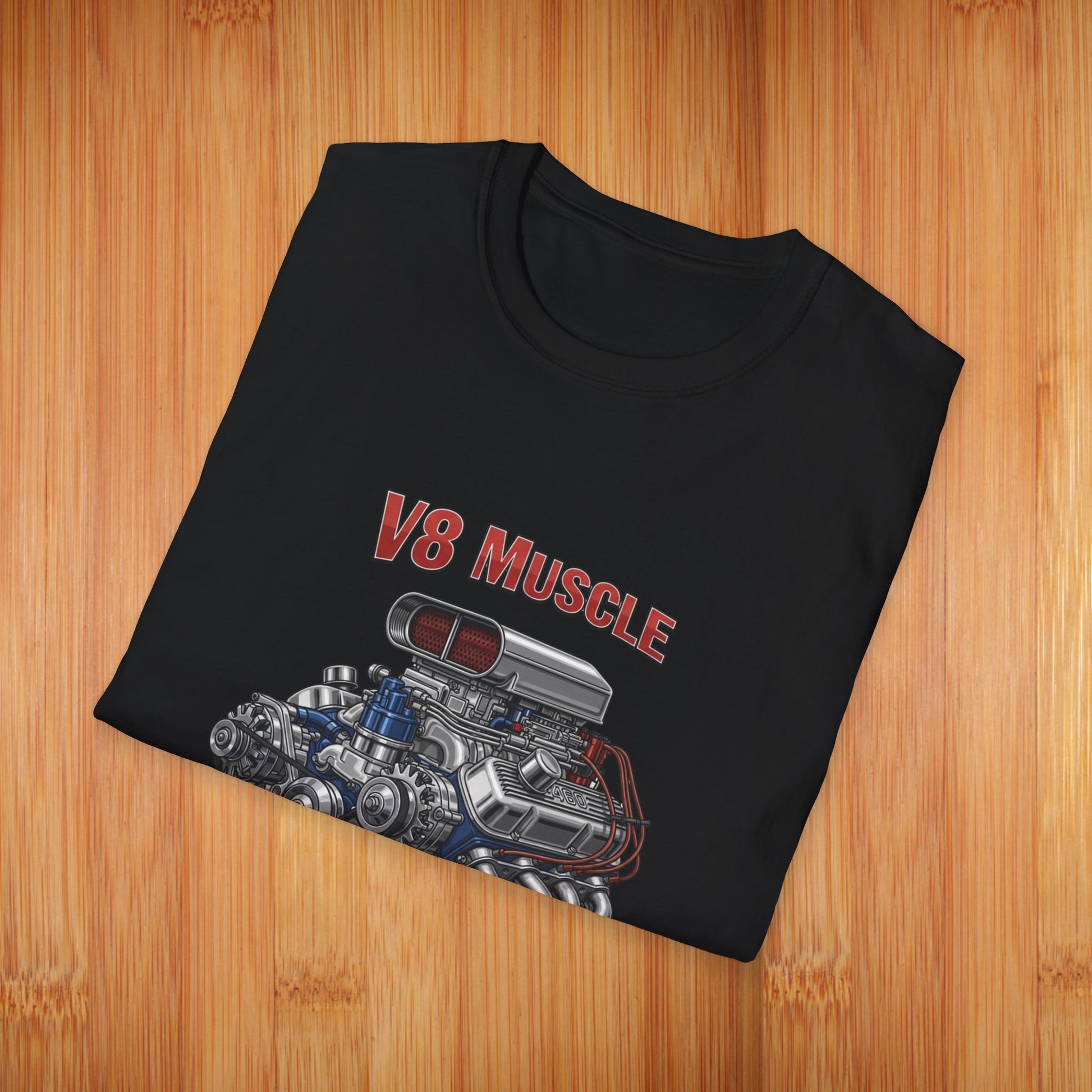 Supercharged V8 Engine Tees