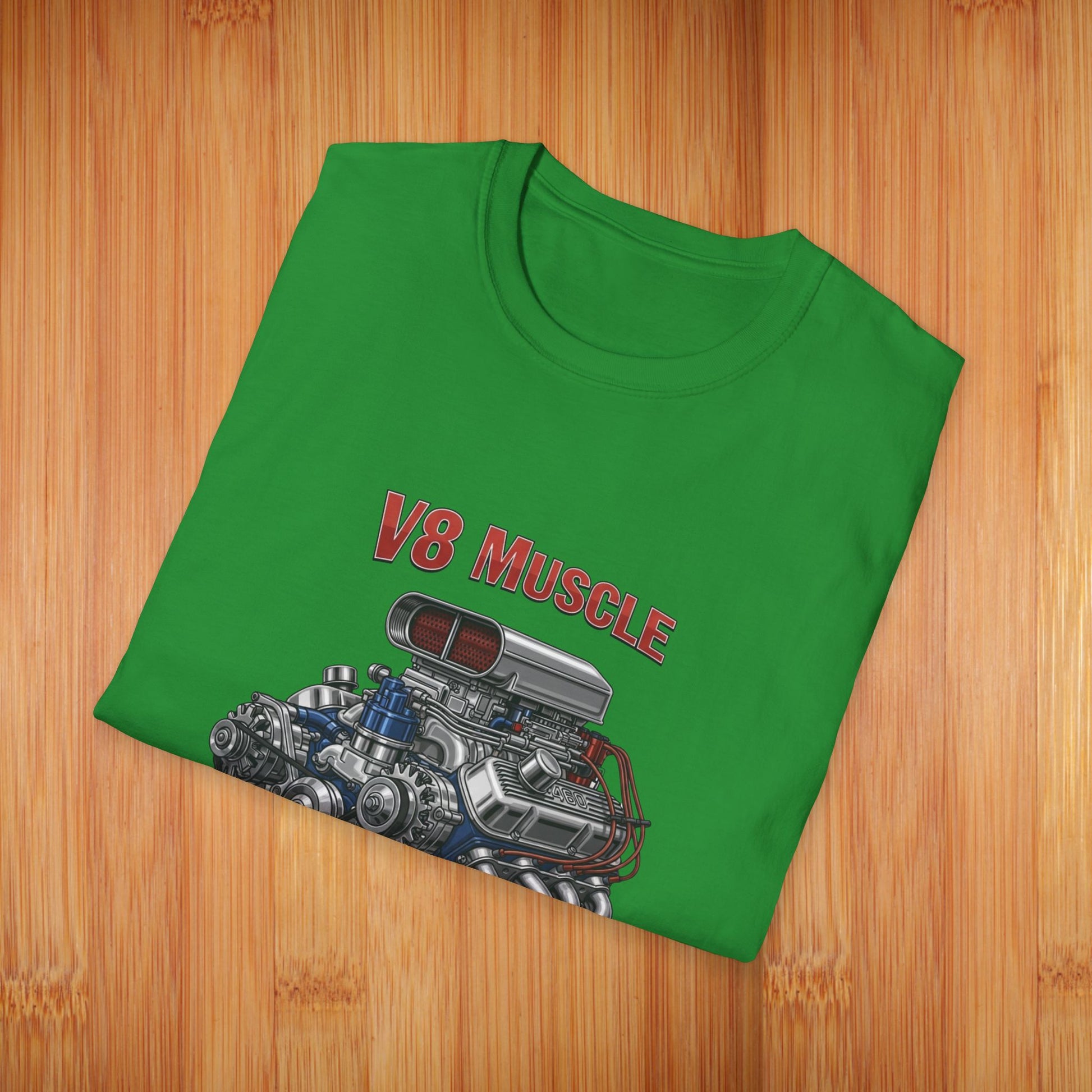 Supercharged V8 Engine Tees