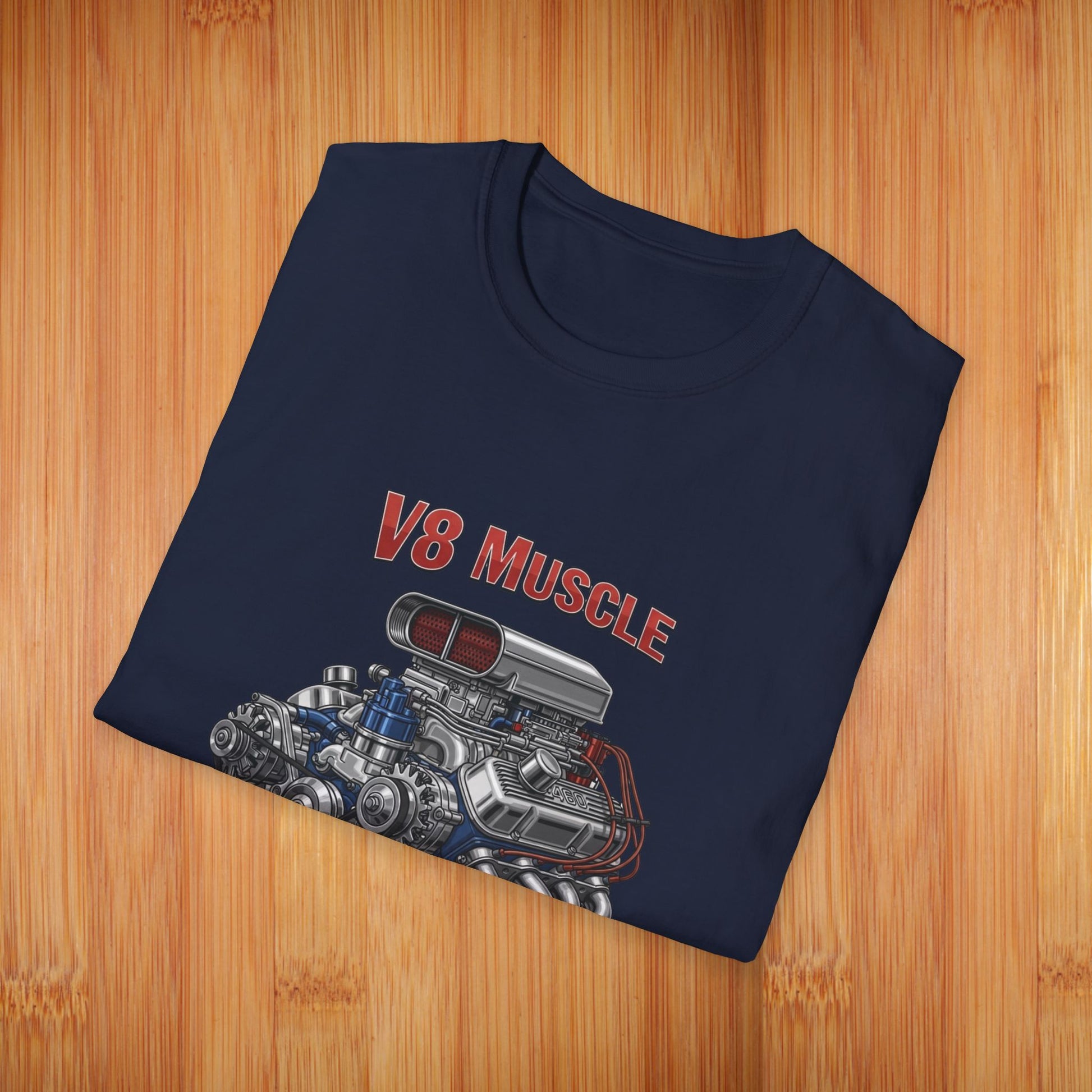 Supercharged V8 Engine Tees