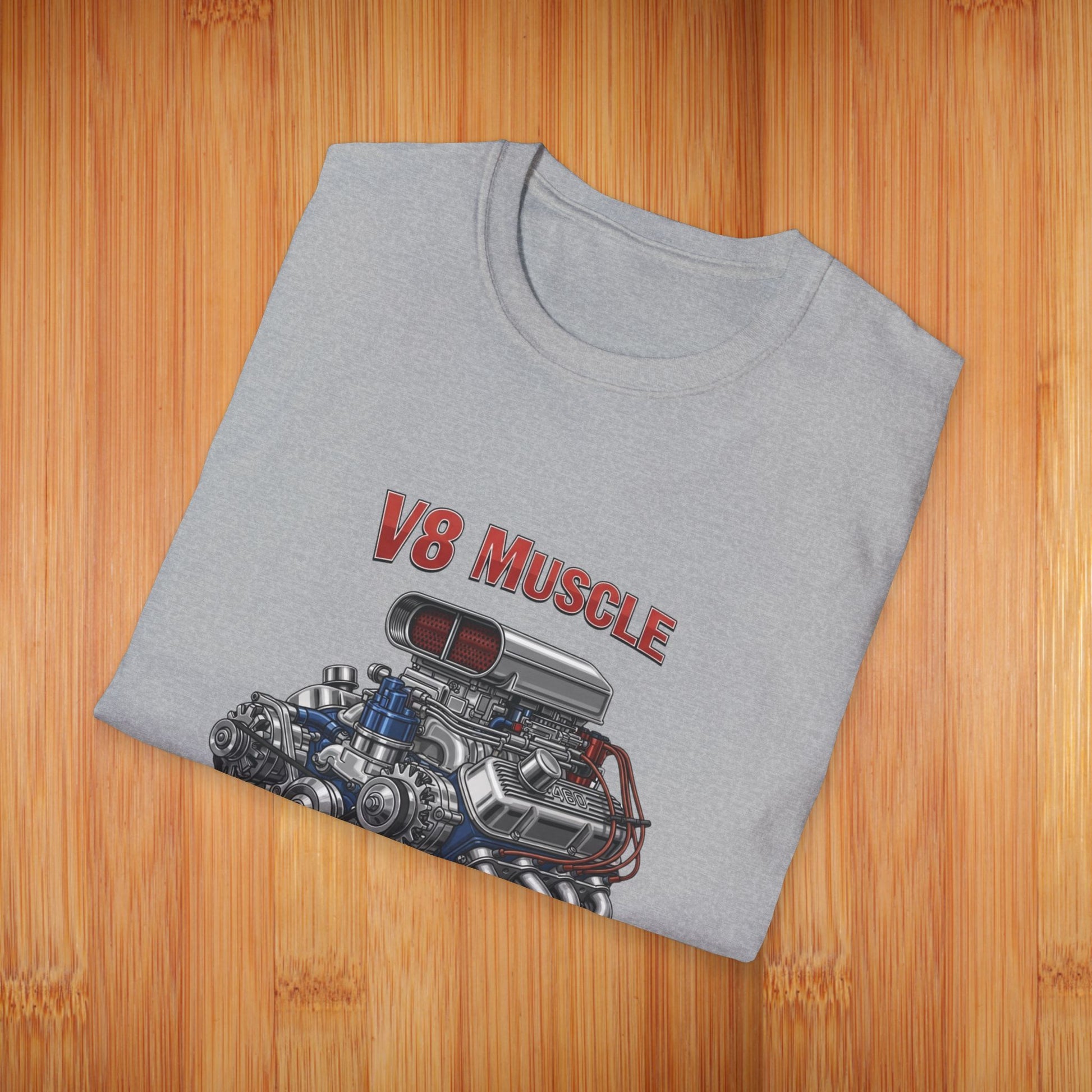 Supercharged V8 Engine Tees