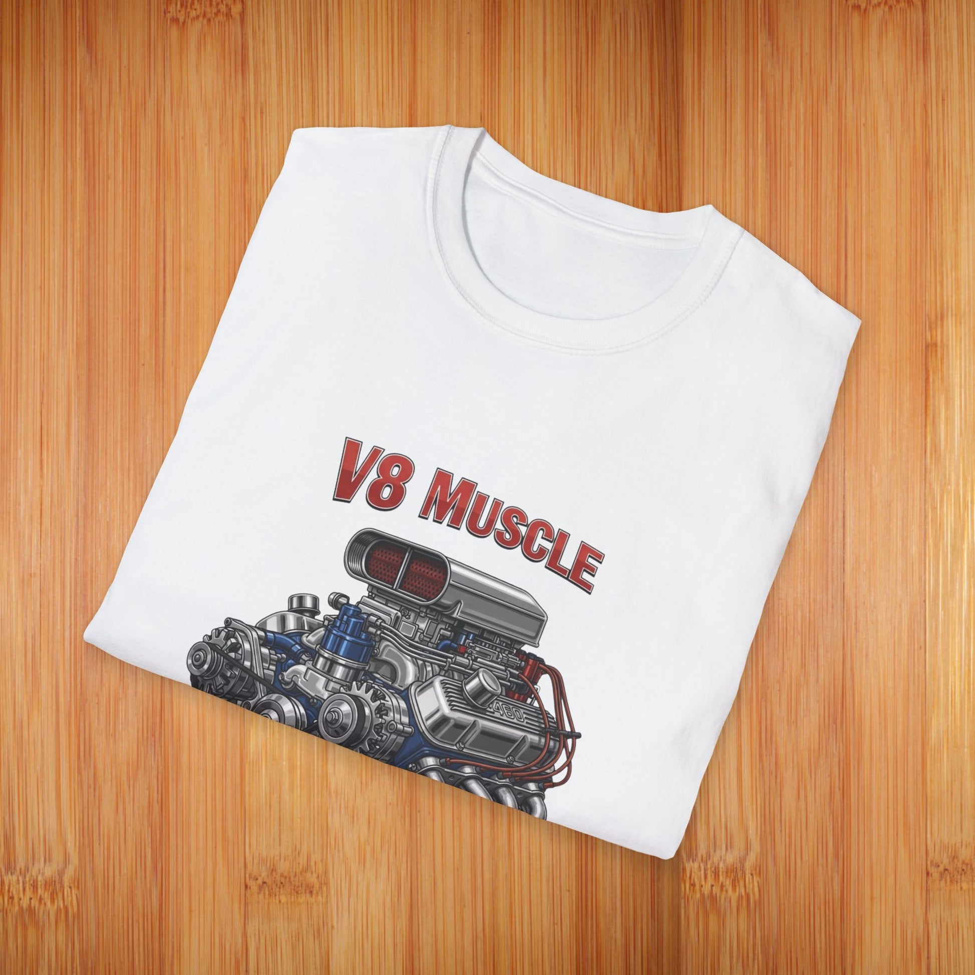 Supercharged V8 Engine Tees
