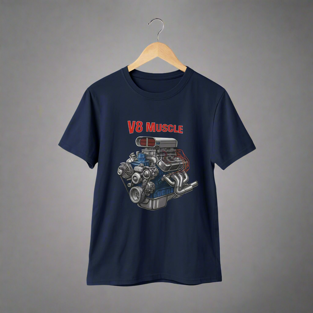 Supercharged V8 Engine Tees