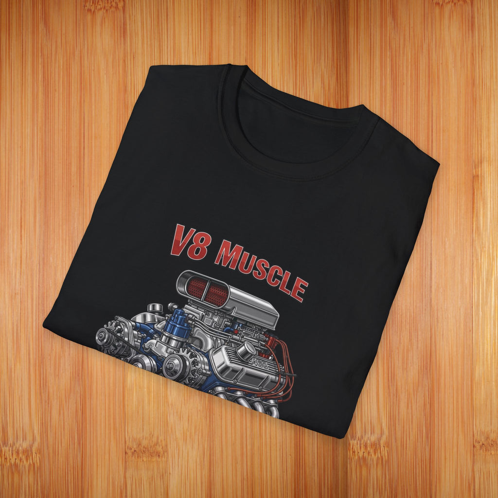 Supercharged V8 Engine Tees