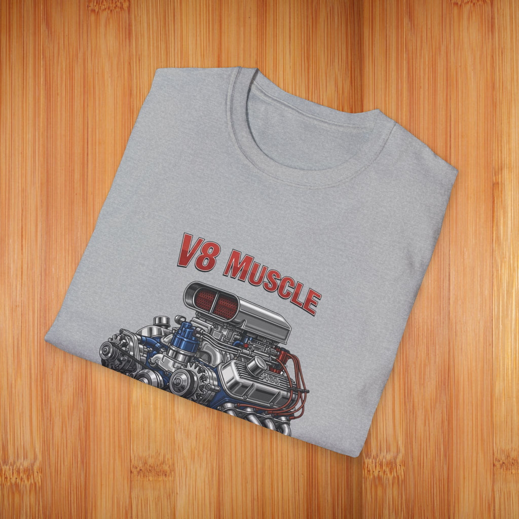 Supercharged V8 Engine Tees