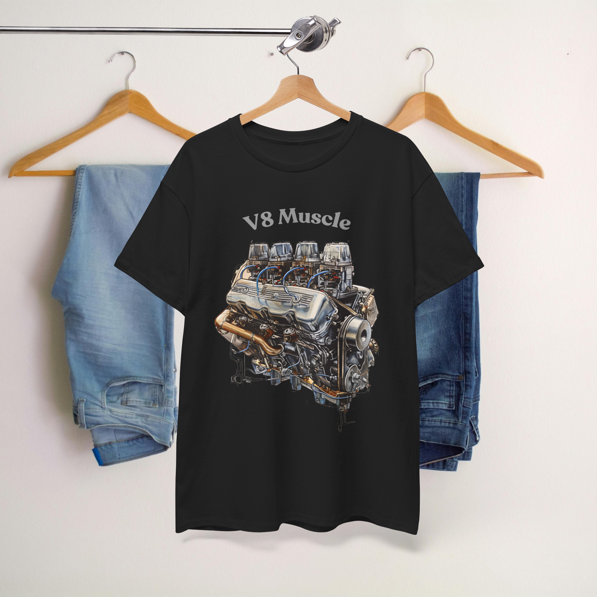 V8 Muscle Print Tees