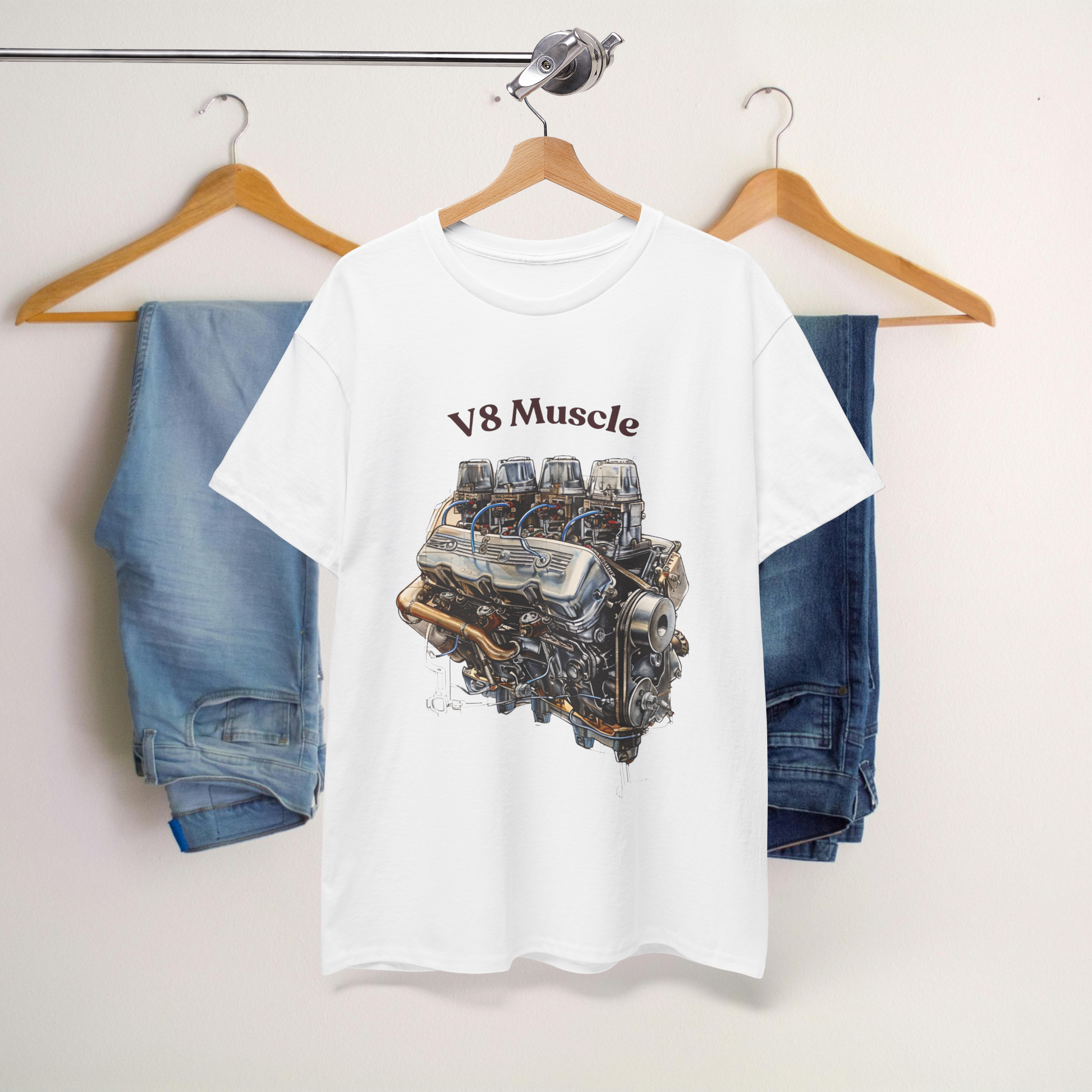 V8 Muscle Print Tees