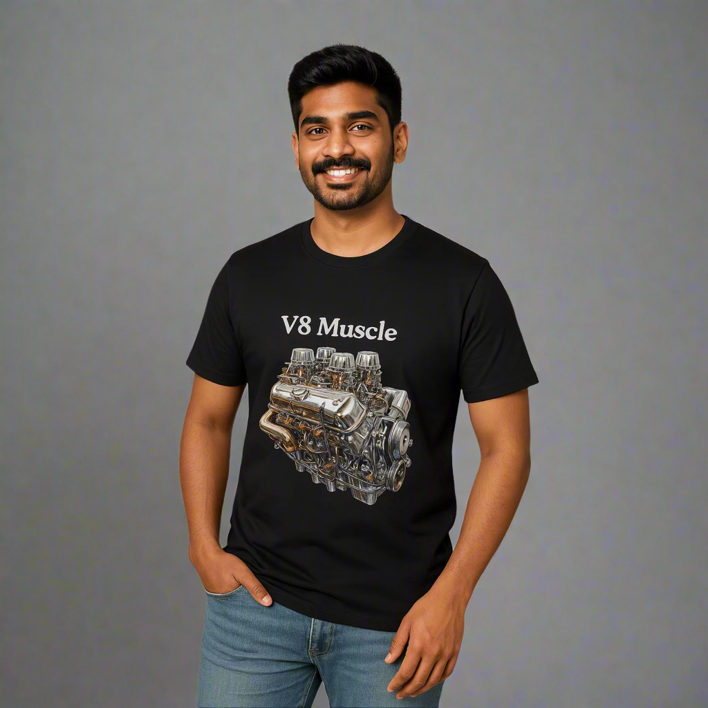 V8 Muscle Print Tees